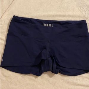 Nobull heather plush navy shorts